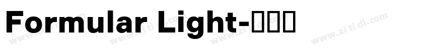 Formular Light字体转换